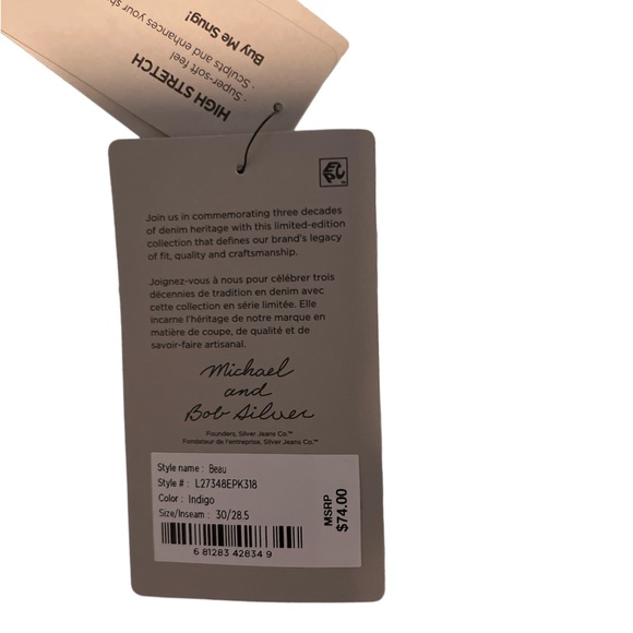 Silver Jeans, Beau Girlfriend fit - Picture 4 of 4